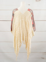 Long poncho all unraveled Chiapas