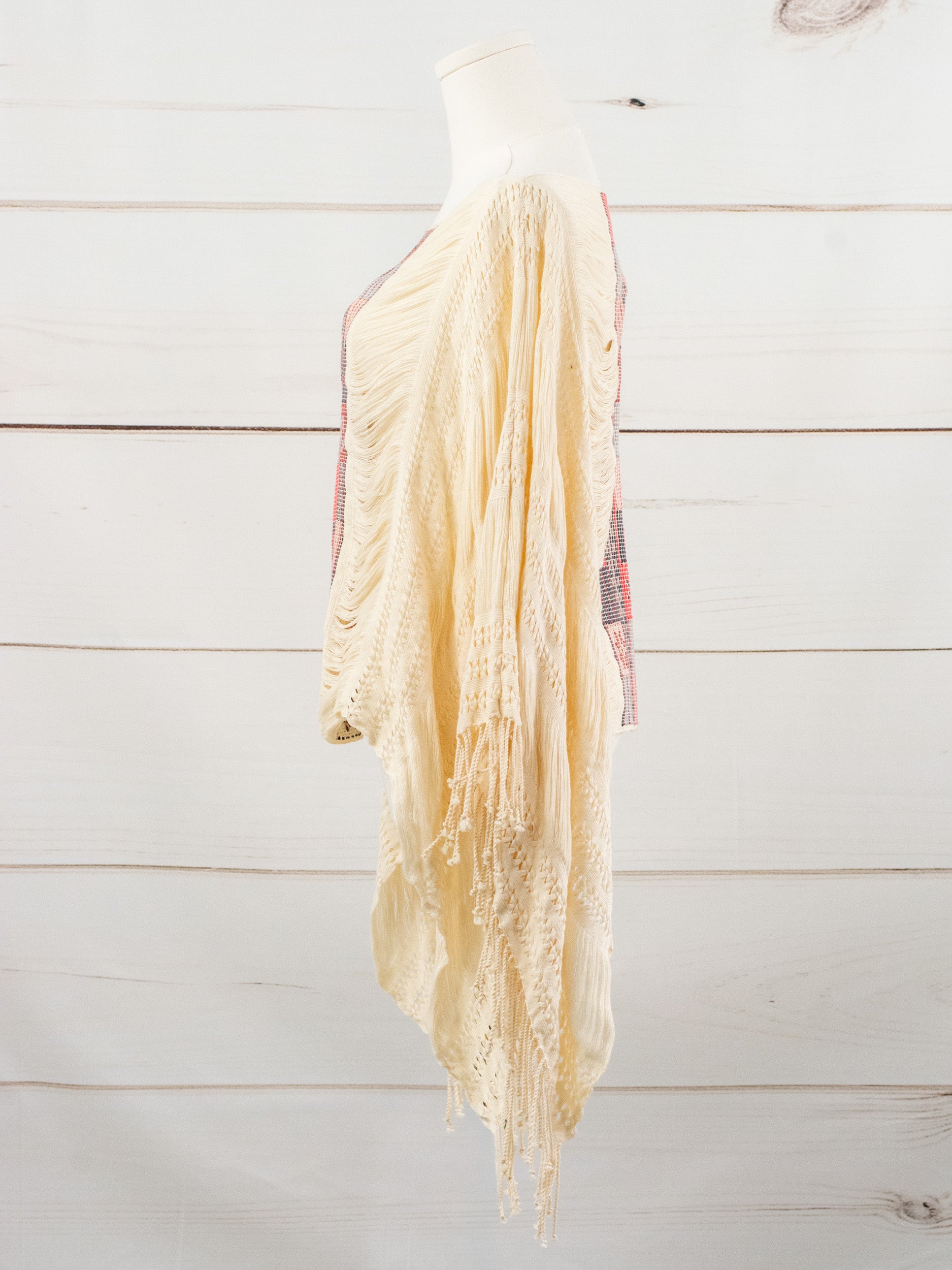 Long poncho all unraveled Chiapas