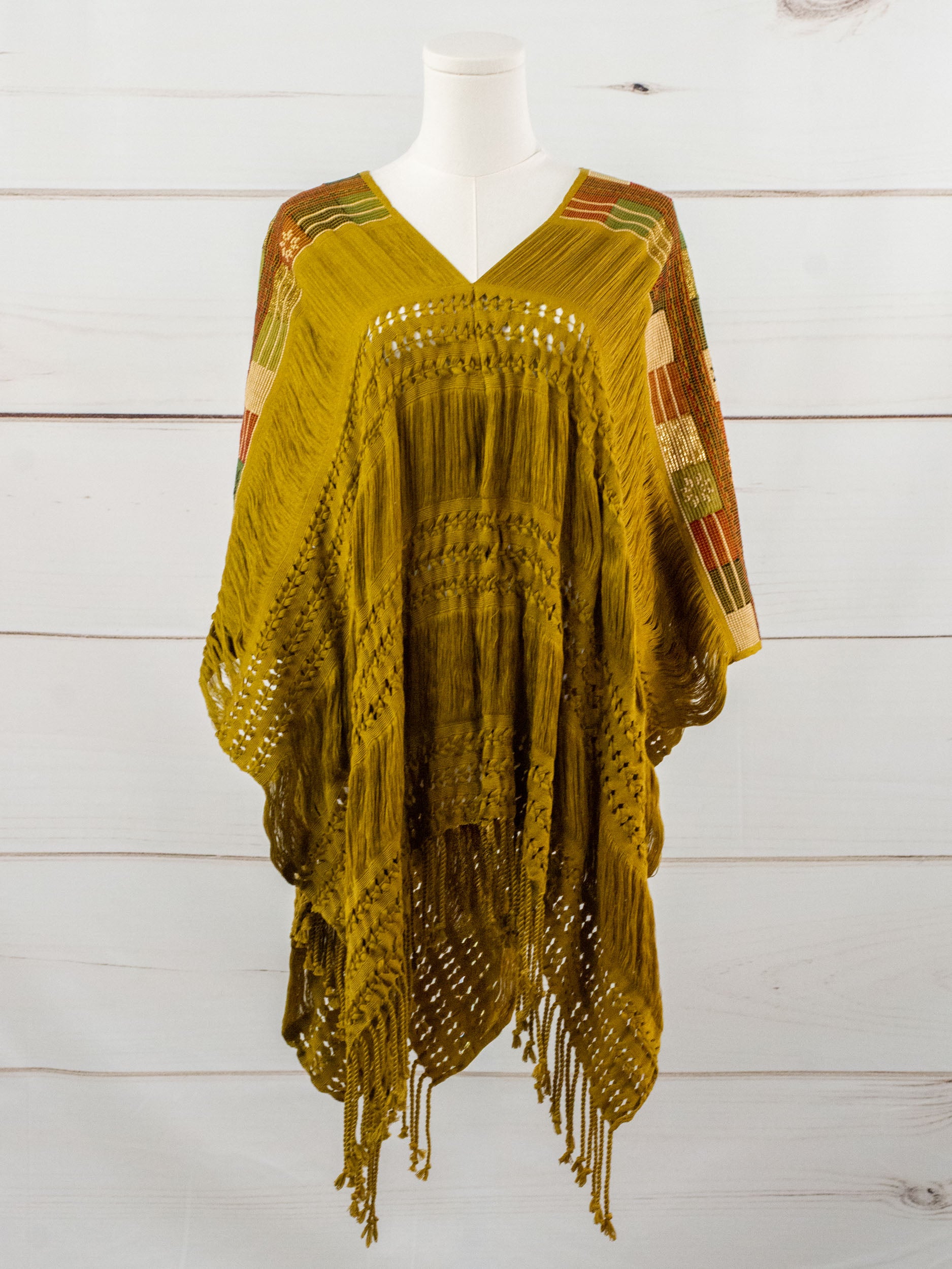 Long poncho all unraveled Chiapas