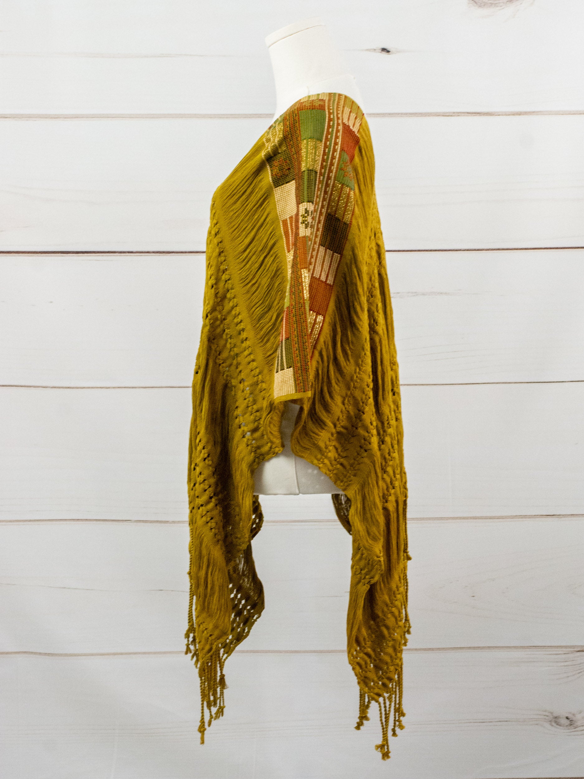 Long poncho all unraveled Chiapas