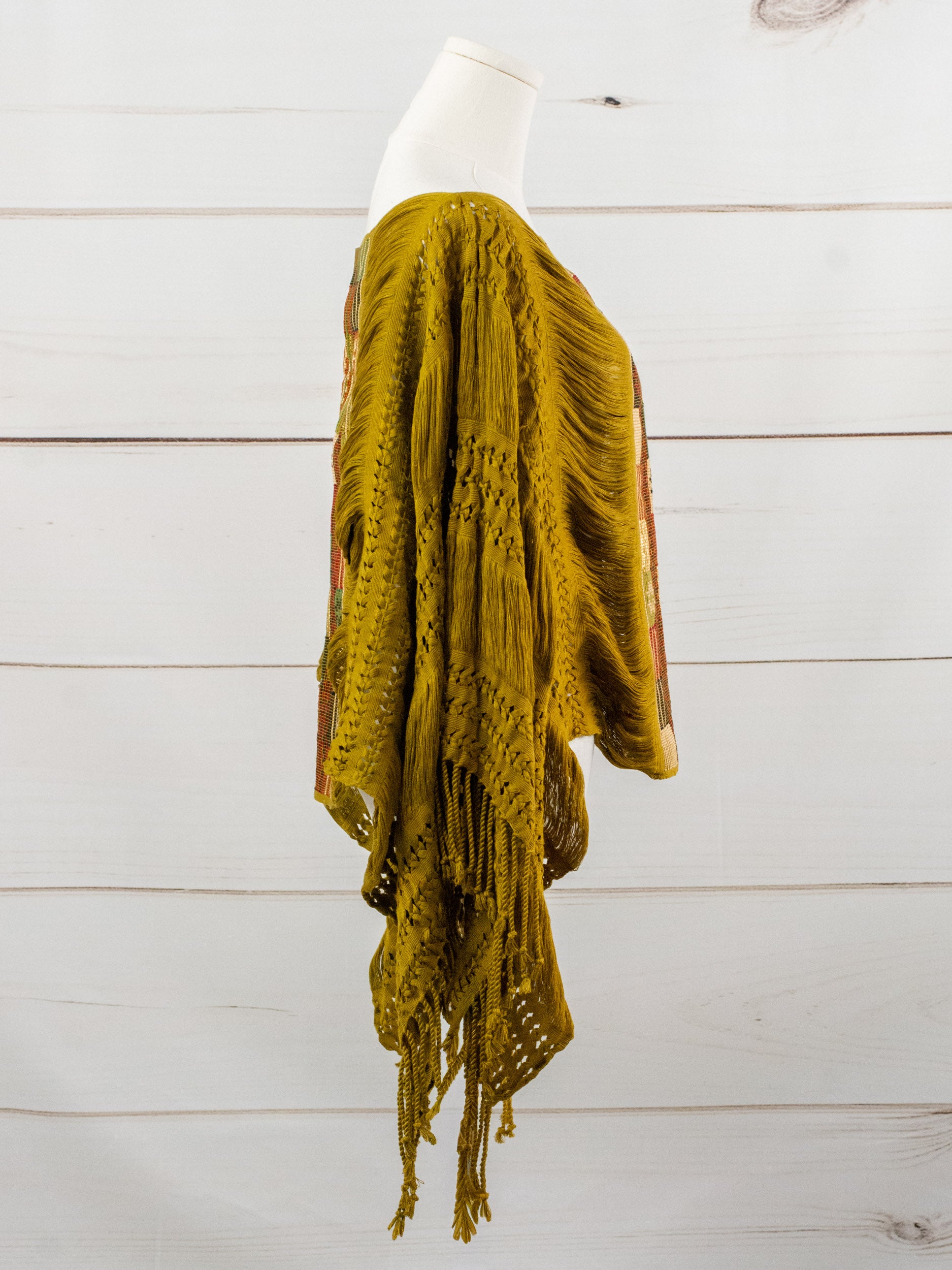 Long poncho all unraveled Chiapas