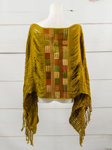 Long poncho all unraveled Chiapas