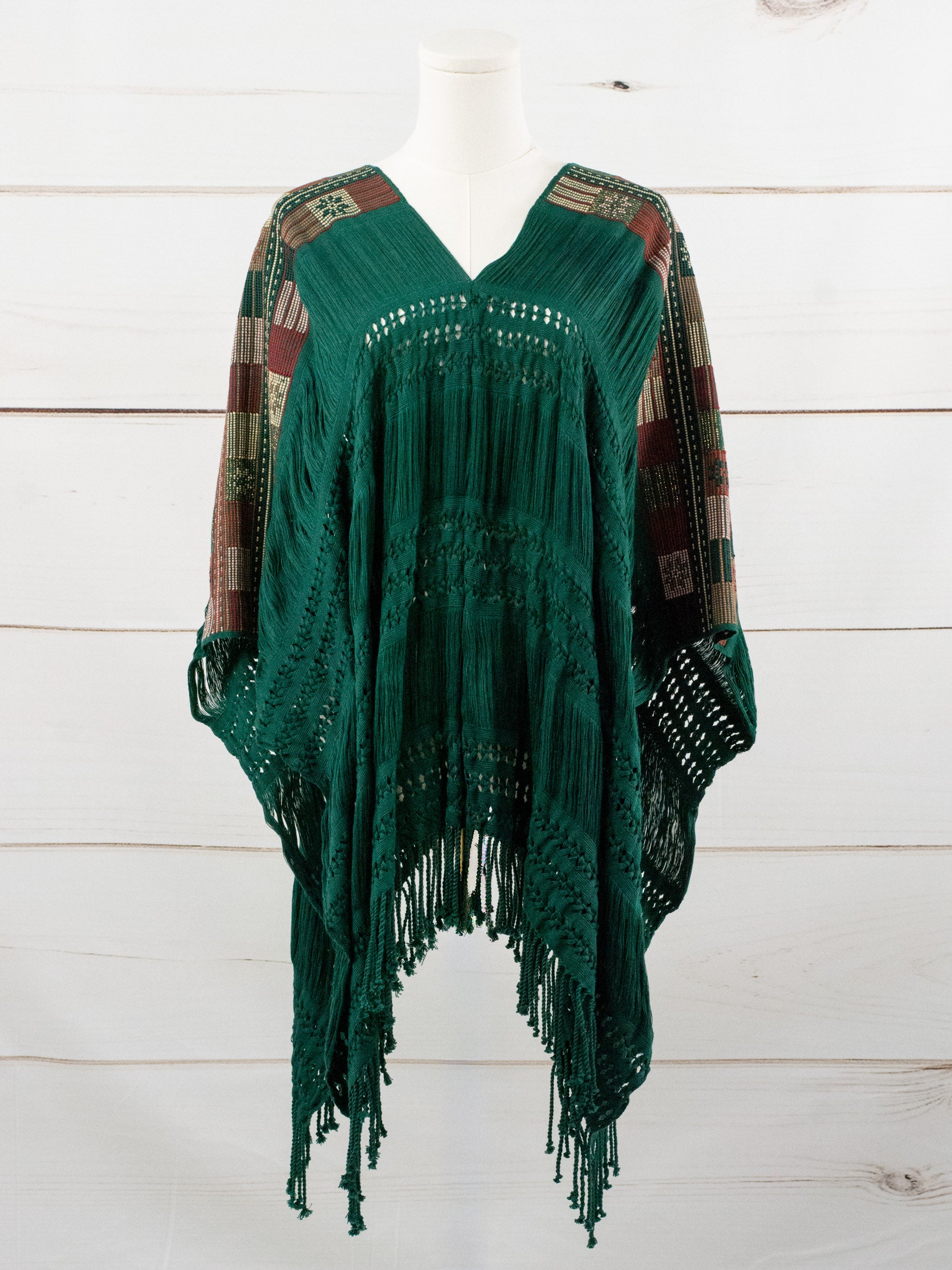 Long poncho all unraveled Chiapas