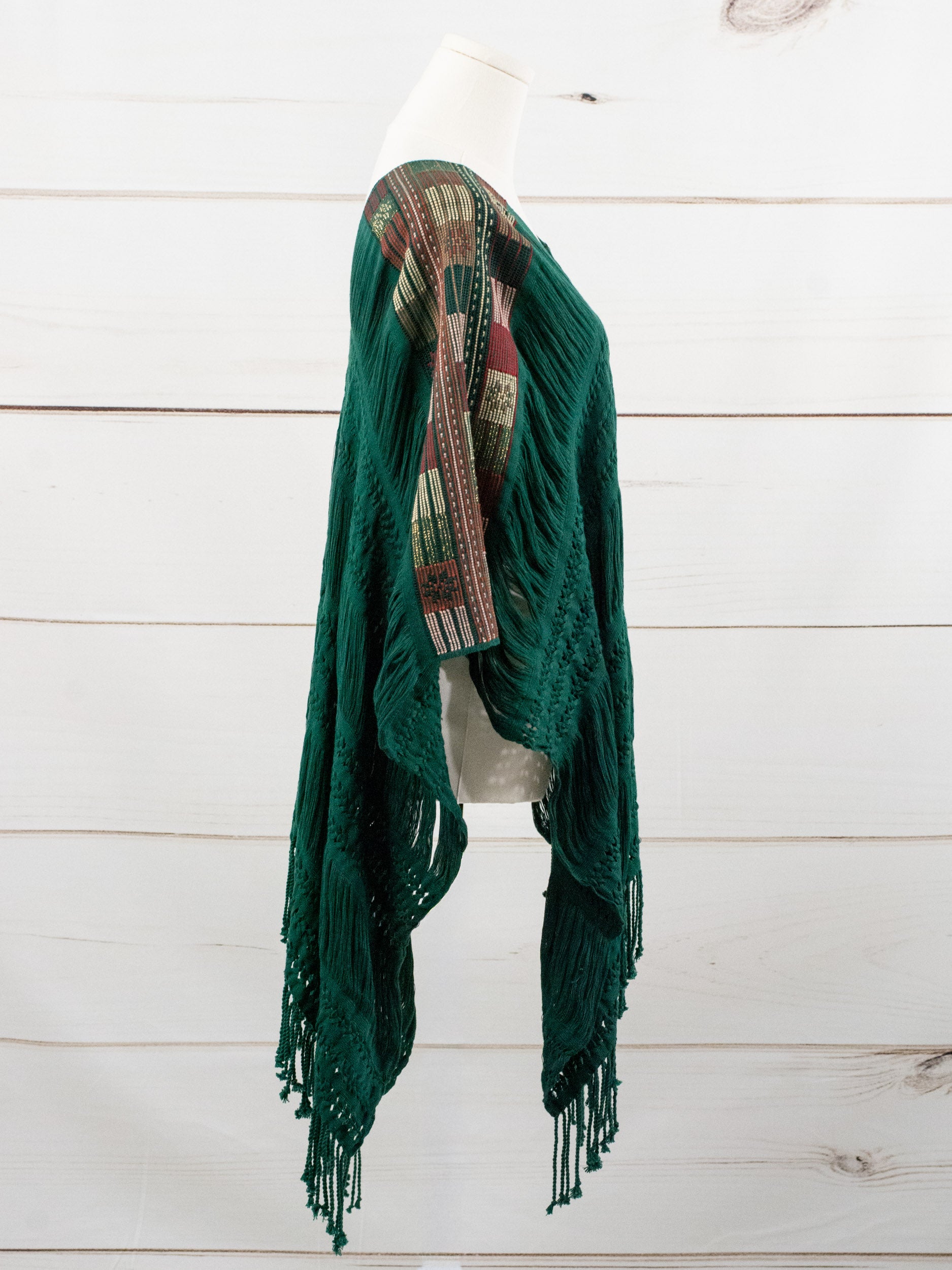 Long poncho all unraveled Chiapas