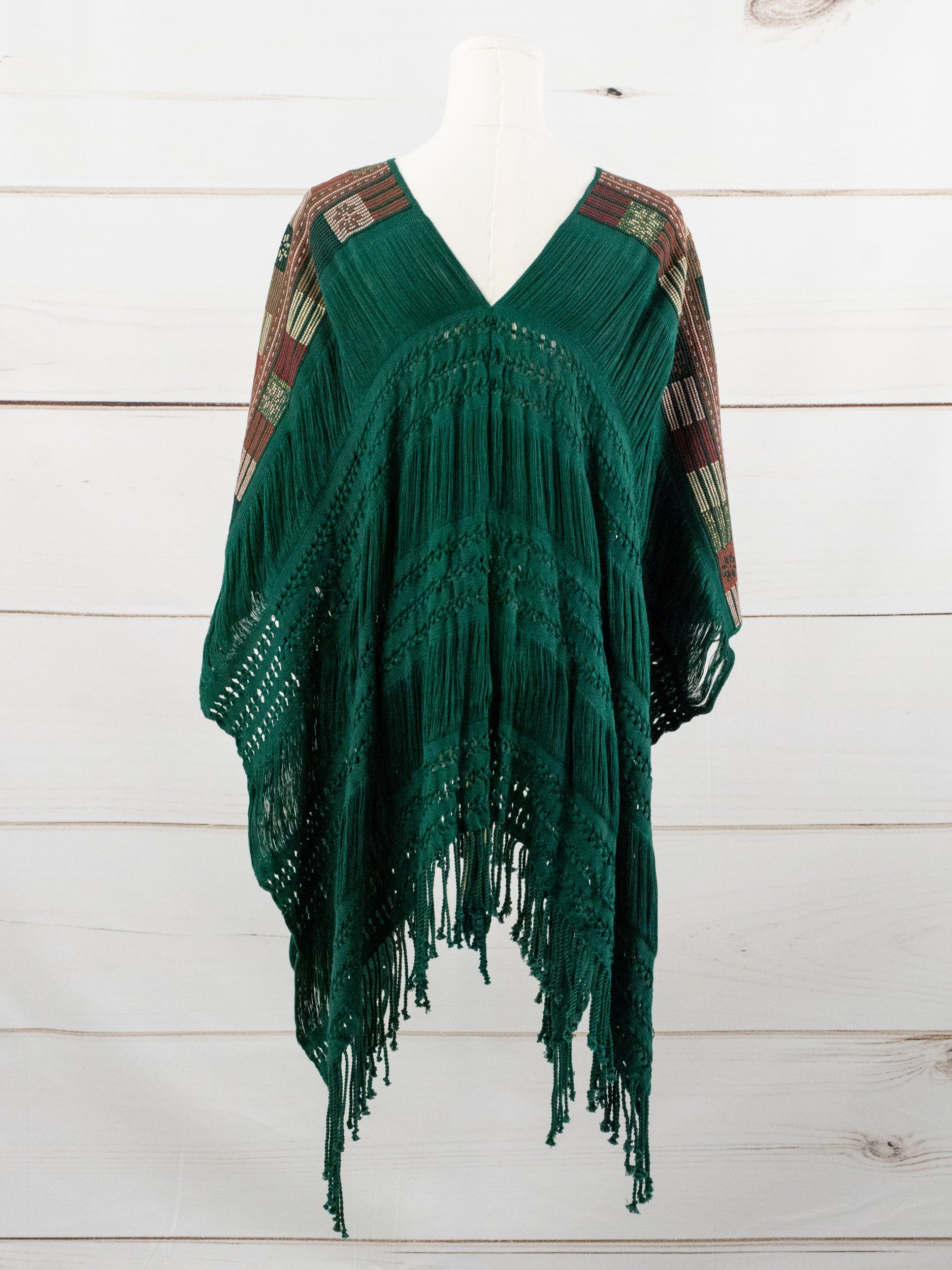 Long poncho all unraveled Chiapas