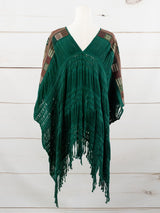 Long poncho all unraveled Chiapas