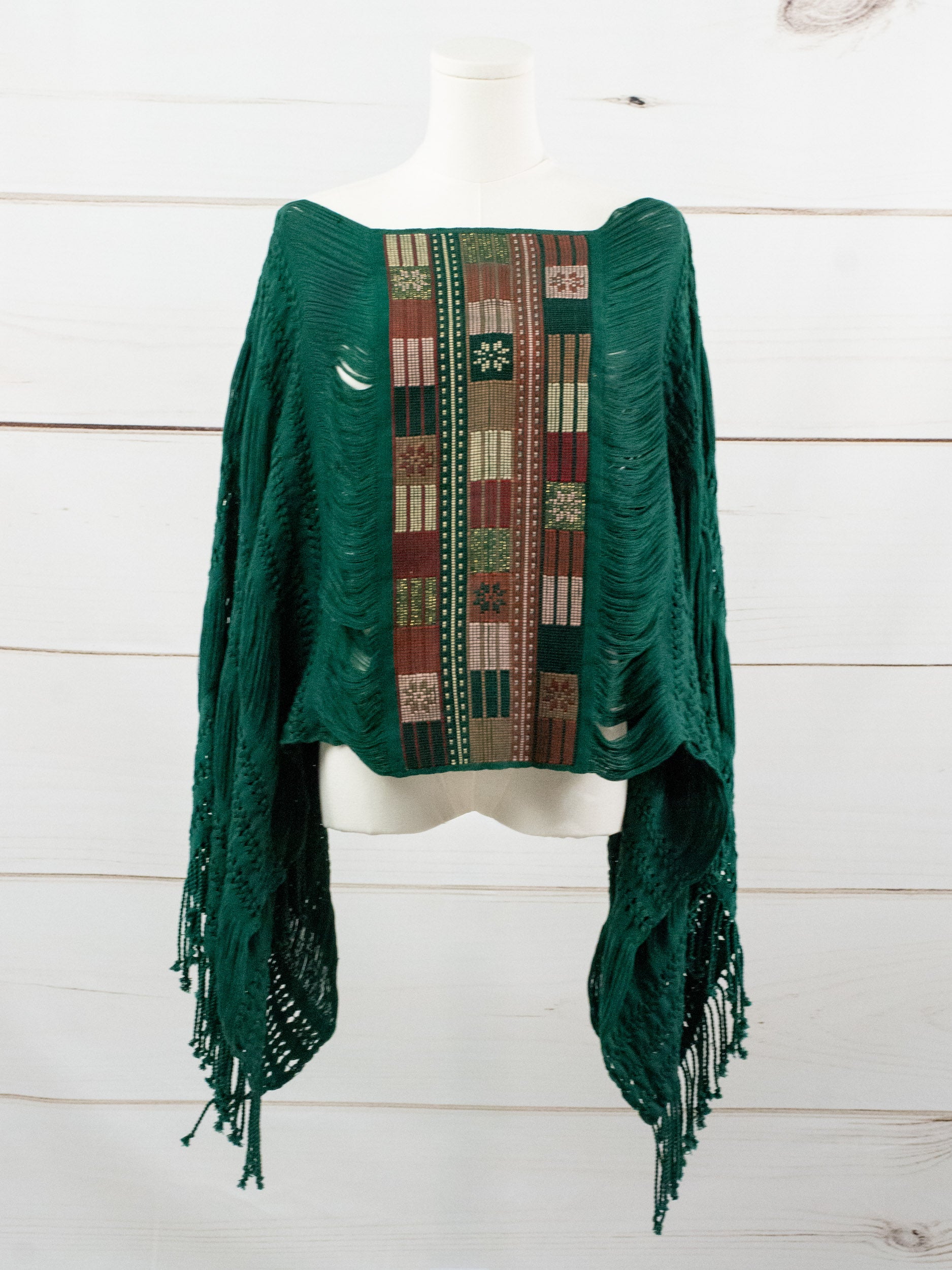 Long poncho all unraveled Chiapas