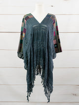Long poncho all unraveled Chiapas