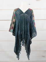 Long poncho all unraveled Chiapas