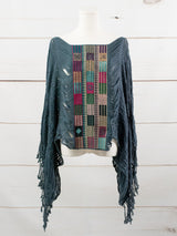 Long poncho all unraveled Chiapas