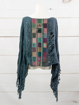 Long poncho all unraveled Chiapas