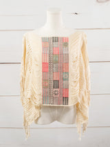 Short poncho, entirely frayed, Chiapas