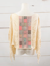 Short poncho, entirely frayed, Chiapas