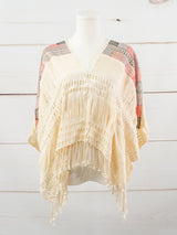 Short poncho, entirely frayed, Chiapas