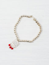 Paper-cut bracelet with flower