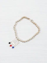 Paper-cut bracelet with flower