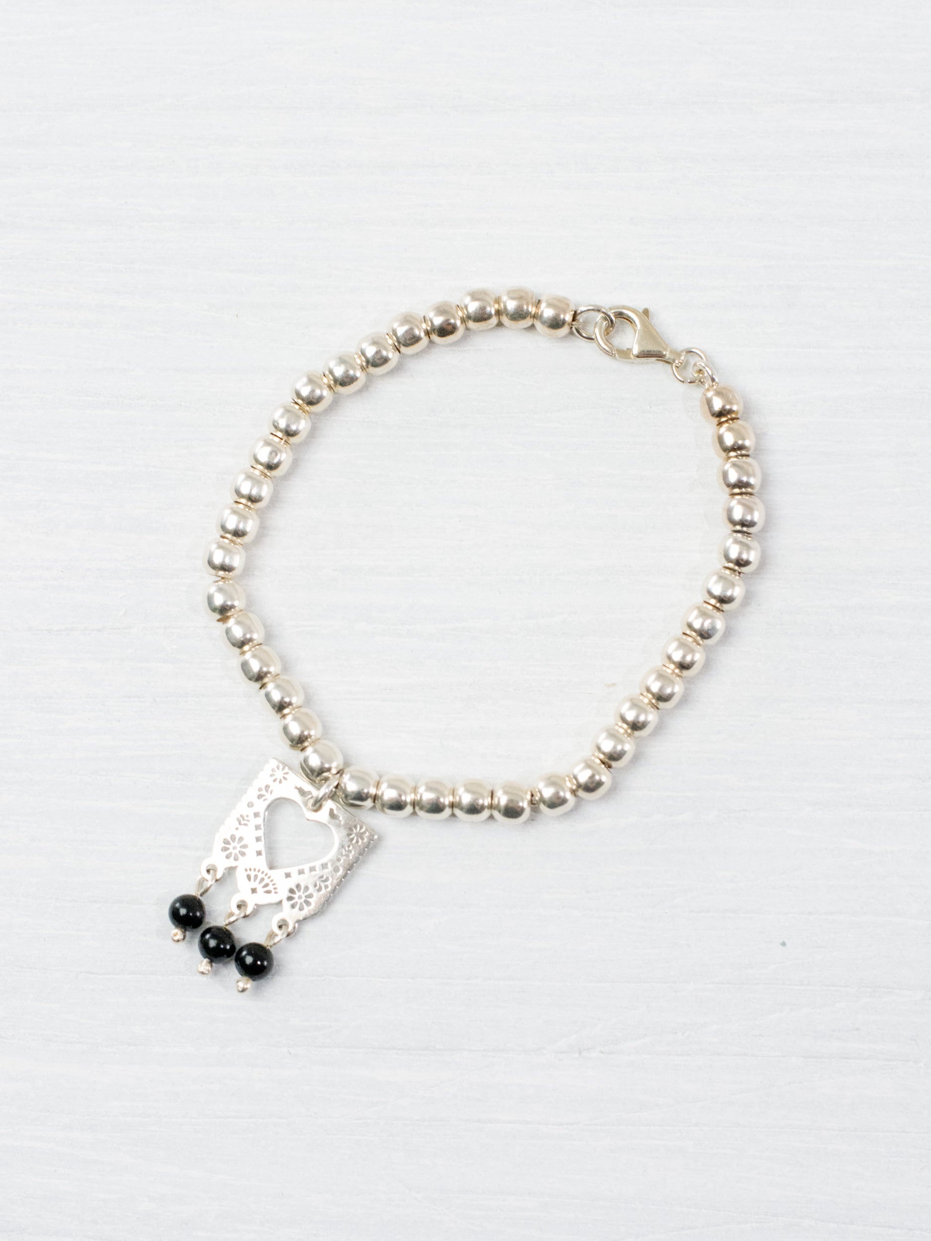 Papel Picado Bracelet with Heart