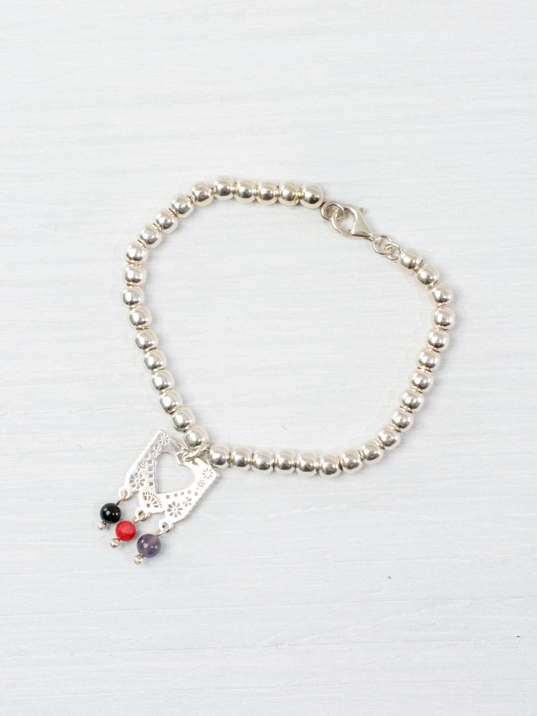 Papel Picado Bracelet with Heart