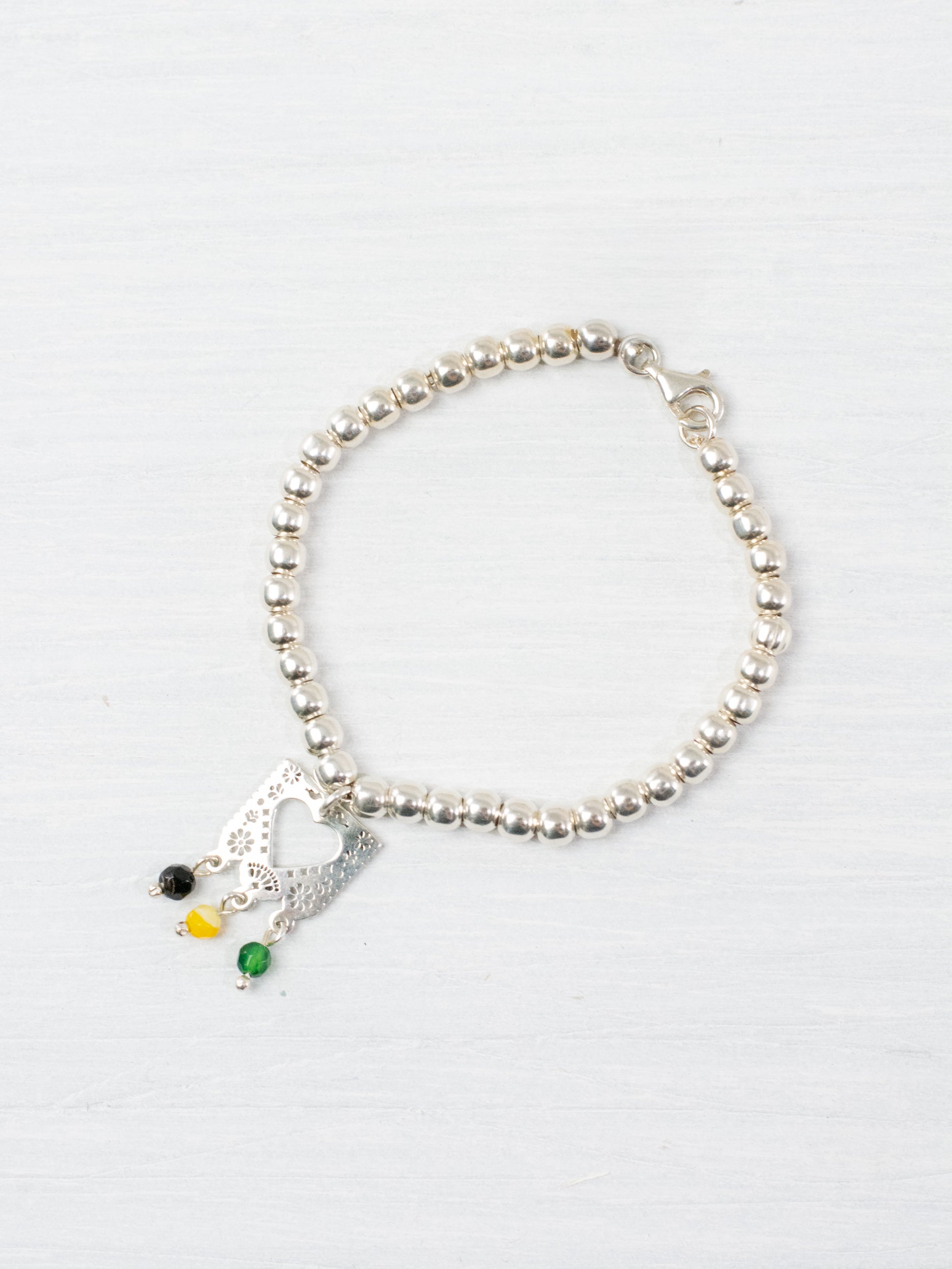 Papel Picado Bracelet with Heart