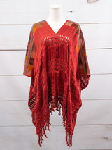 Long poncho all unraveled Chiapas
