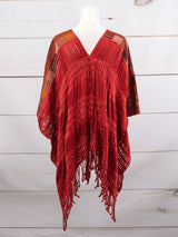 Long poncho all unraveled Chiapas
