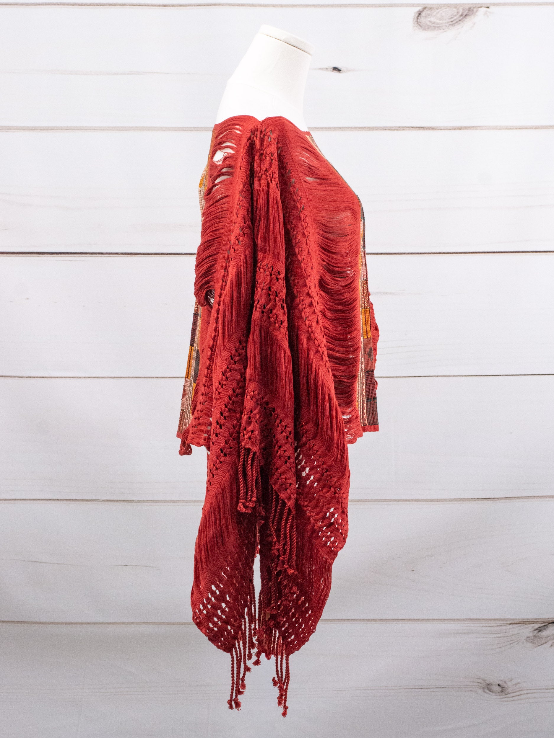Long poncho all unraveled Chiapas