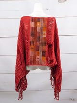 Long poncho all unraveled Chiapas