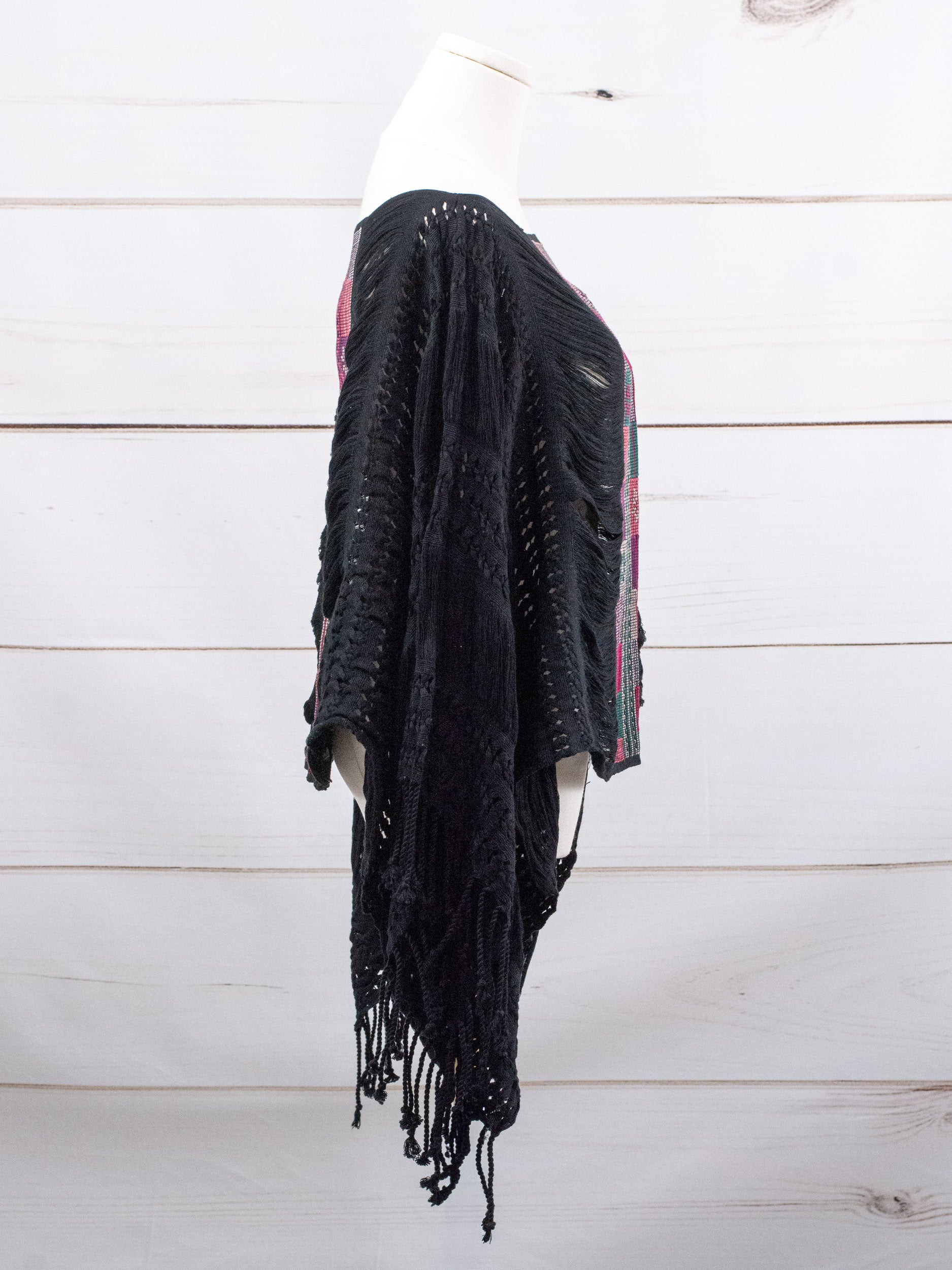 Long poncho all unraveled Chiapas