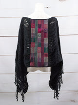 Long poncho all unraveled Chiapas