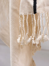 Long poncho two frayed lines Chiapas
