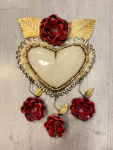 Heart flame with thorns
